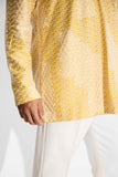 SHA -Yellow drop shoulder kurta