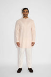 SHA -ORNATE IVORY PINK KURTA