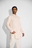SHA -ORNATE IVORY PINK KURTA