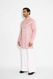 SHA -Sorbet peach floral embellished kurta