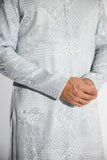 SHA -Orbs & Waves dove grey kurta