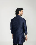 Jharokha Booti Nehru Jacket with Front Open Kurta, Stole & Pants 7