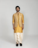 Jharokha Booti Nehru Jacket with Kurta & Pants 1