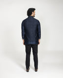 Kantha Nehru Jacket with Front Open Kurta & Pants
