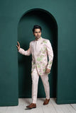 PASTEL LOTUS EMBROIDERED BANDHGALA