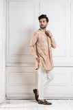 GOLDEN PALM SILK KURTA