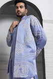 AZURE BLOOM EMBROIDERED NEHRU