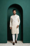 IVORY GRACE EMBROIDERED KURTA
