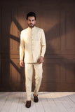 IVORY EMBELLISHED BANDHGALA SUIT