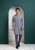 SILVER INTRICATE EMBROIDERED KURTA