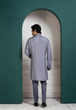 SILVER INTRICATE EMBROIDERED KURTA