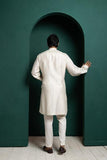 IVORY FLORAL ELEGANCE KURTA