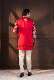 CRIMSON PALM GROVE EMBROIDERED NEHRU JACKET