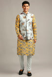 Anthia floral printed bundi with kurta set