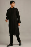 Ethnic folklore printed sherwani set