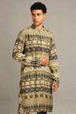 Tiraz printed kurta set