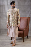 Mehr Printed Jacket With Kurta Set