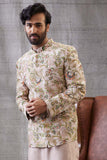 Mehr Printed Jacket With Kurta Set