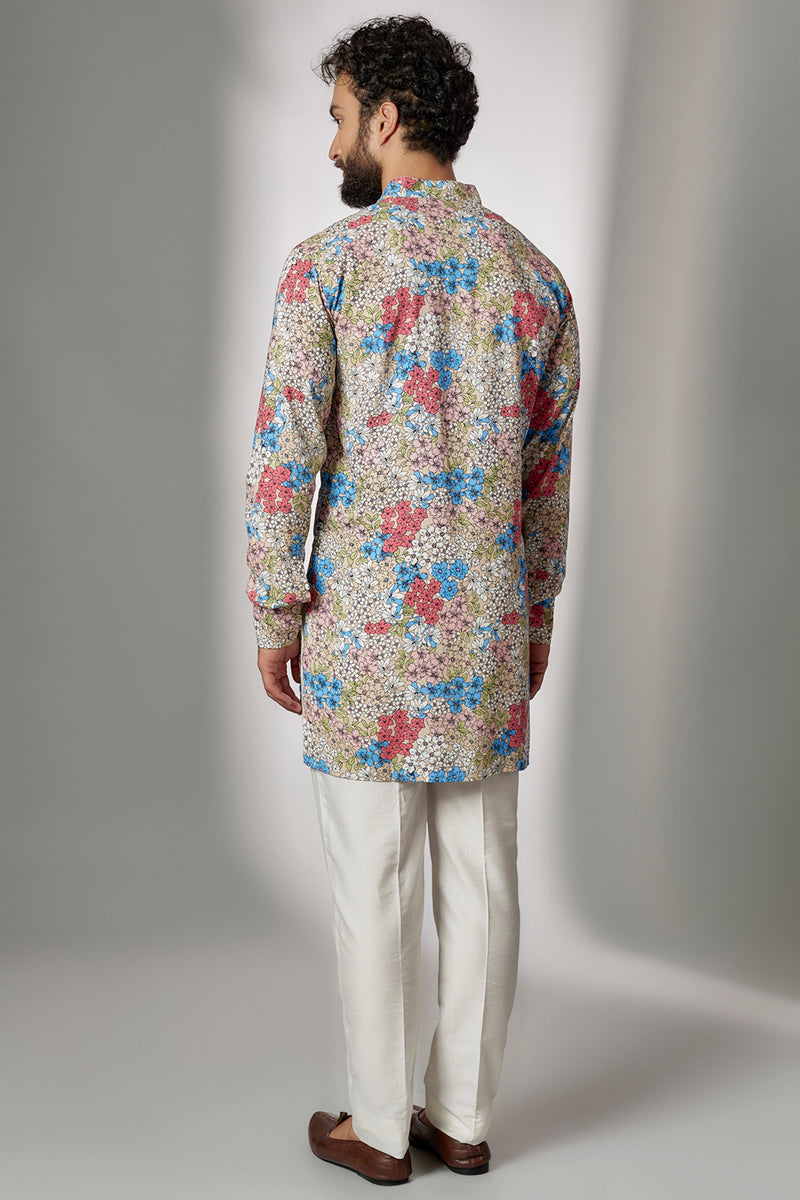 FLORAL PRINT KURTA SET