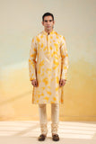 Yellow Shibori Kurta Set