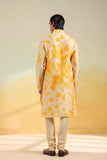 Yellow Shibori Kurta Set