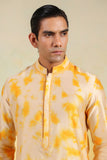 Yellow Shibori Kurta Set