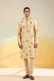 Olive Green Shibori Kurta Set