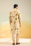 Olive Green Shibori Kurta Set