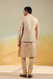 Pink Shibori Quilted Bandi Kurta Set