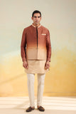 Brown Ombre Bandi kurta Set