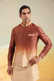 Brown Ombre Bandi kurta Set