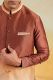 Brown Ombre Bandi kurta Set