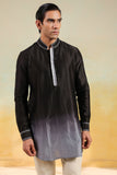 Black Ombre Silk Kurta