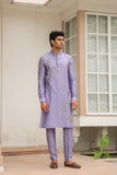 Gulzar Lilac Abstract Embroidered Kurta Set