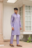 Gulzar Lilac Abstract Embroidered Kurta Set