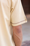 Beige Cuban Collar Shirt
