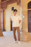 Cream Cuban Collar Shirt