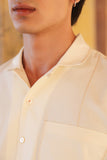 Cream Cuban Collar Shirt