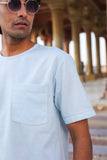 Sky Blue Crew Neck T-Shirt