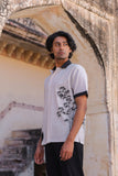 Ivory Embroidered Cuban Collar Shirt Panda