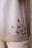 Ivory Embroidered Cuban Collar Shirt Deer