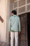 Green Embroidered Kurta Shirt Panther