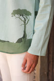 Green Embroidered Kurta Shirt Panther