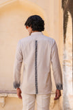 Ivory Embroidered Kurta Shirt Zebra