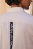 Ivory Embroidered Kurta Shirt Zebra