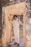 Ivory Embroidered Kurta Shirt Zebra