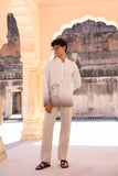 White Embroidered Kurta Shirt Horse