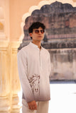 White Embroidered Kurta Shirt Horse