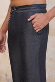 Black Denim Pajama Pants
