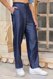 Dark Blue Denim Pajama Pants